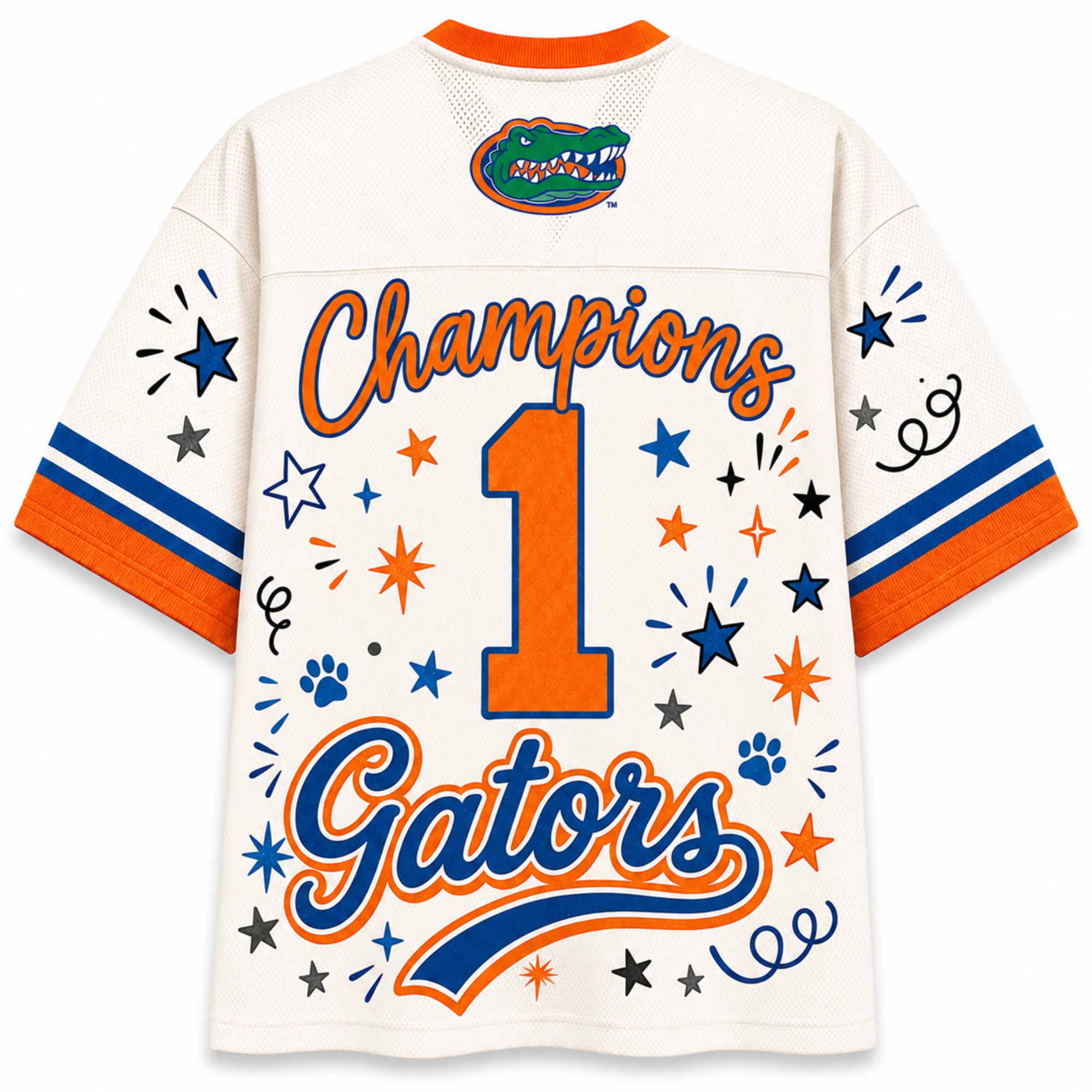 Chaotic Club Mascot Preppy Team Game Day Mesh Jersey