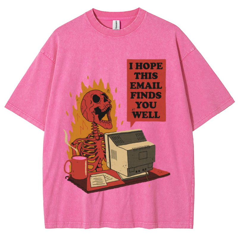 You Got Mail Unisex Vintage Wash Denim T-Shirts [💥Buy 4 get 5th 50%OFF]