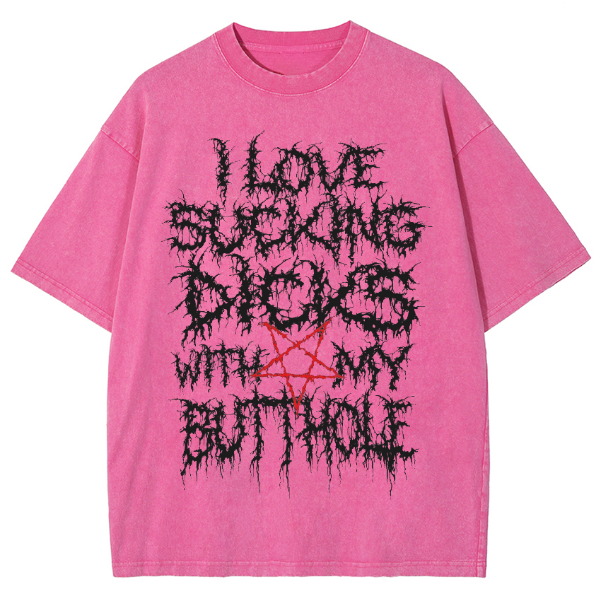 I Love Dicks Vintage Snowflake Washed T-Shirt
