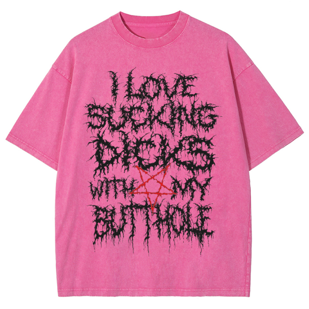 I Love Dicks Vintage Snowflake Washed T-Shirt