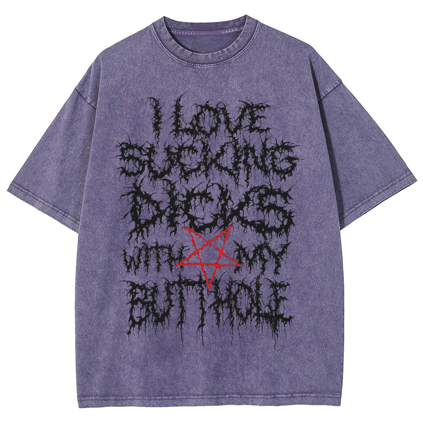 I Love Dicks Vintage Snowflake Washed T-Shirt
