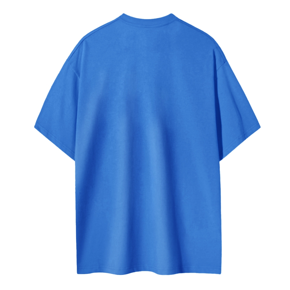 Blank Men Round Neck Casual Short Sleeve T-Shirt