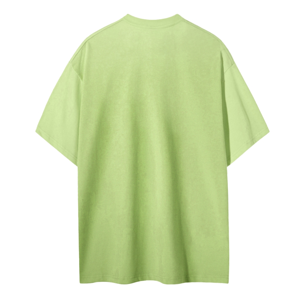 Blank Men Round Neck Casual Short Sleeve T-Shirt
