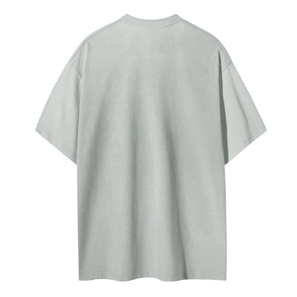 Blank Men Round Neck Casual Short Sleeve T-Shirt