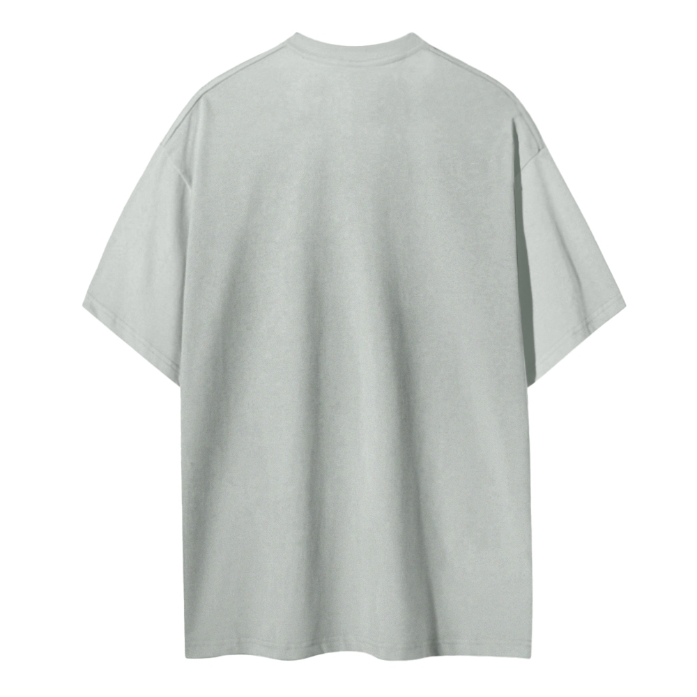 Blank Men Round Neck Casual Short Sleeve T-Shirt
