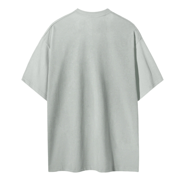 Blank Men Round Neck Casual Short Sleeve T-Shirt