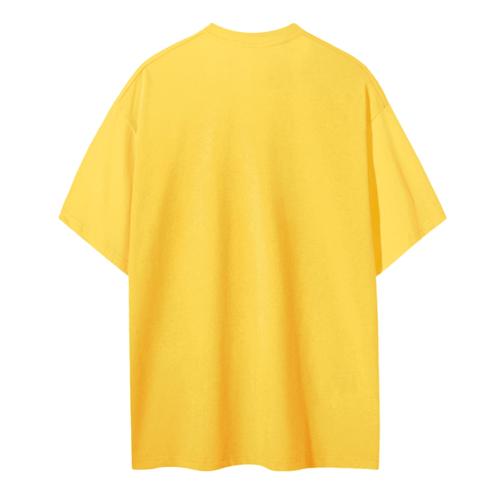 Blank Men Round Neck Casual Short Sleeve T-Shirt