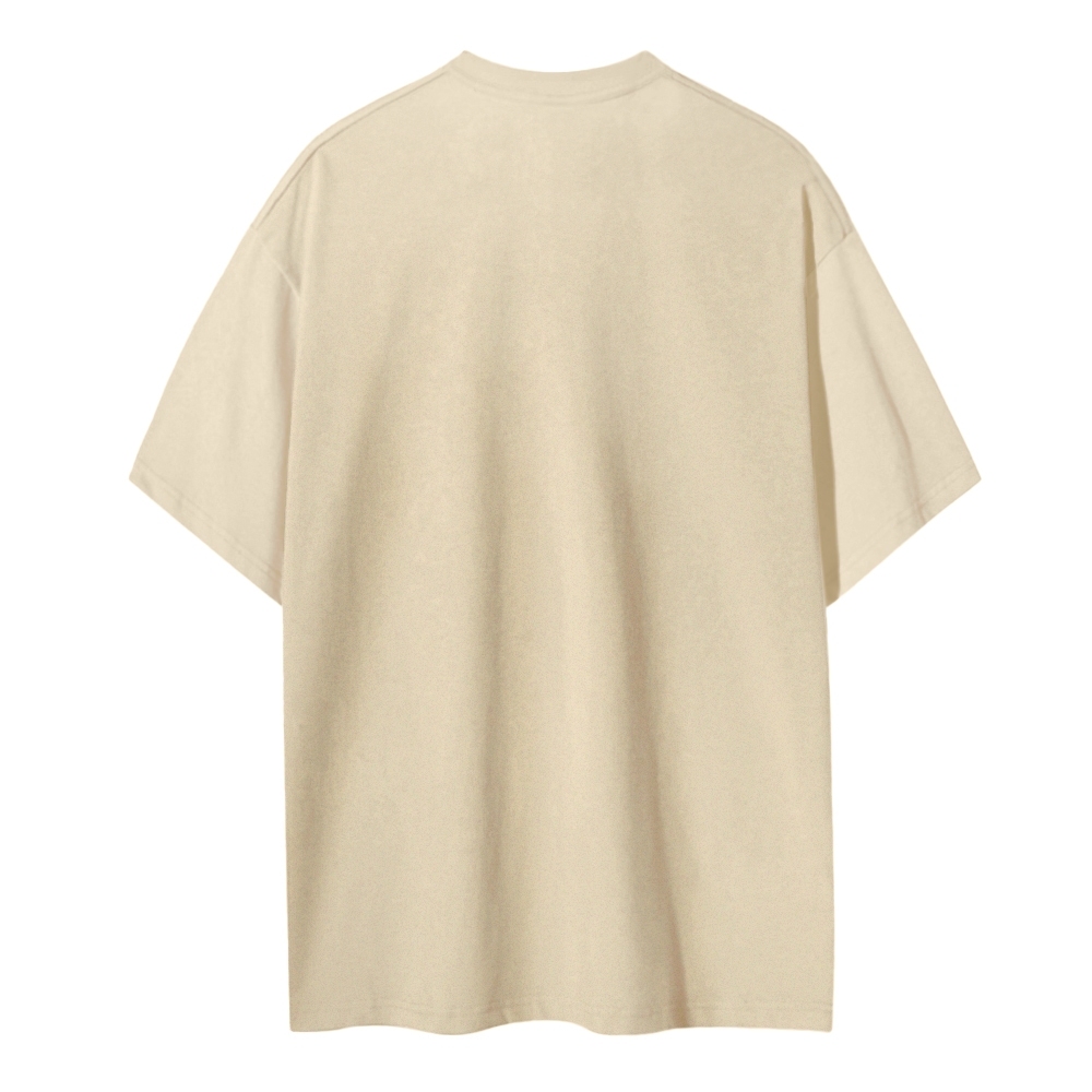 Blank Men Round Neck Casual Short Sleeve T-Shirt