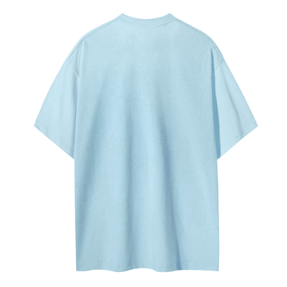 Blank Men Round Neck Casual Short Sleeve T-Shirt