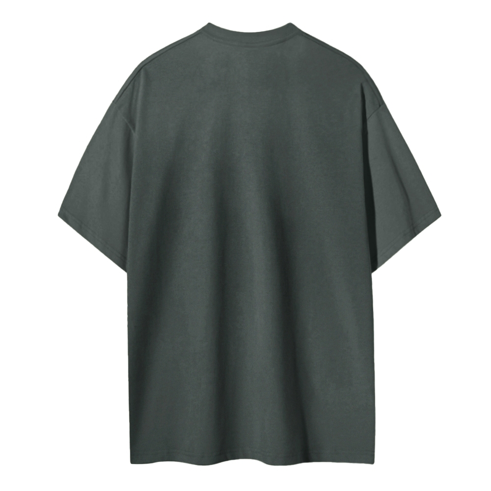 Blank Men Round Neck Casual Short Sleeve T-Shirt