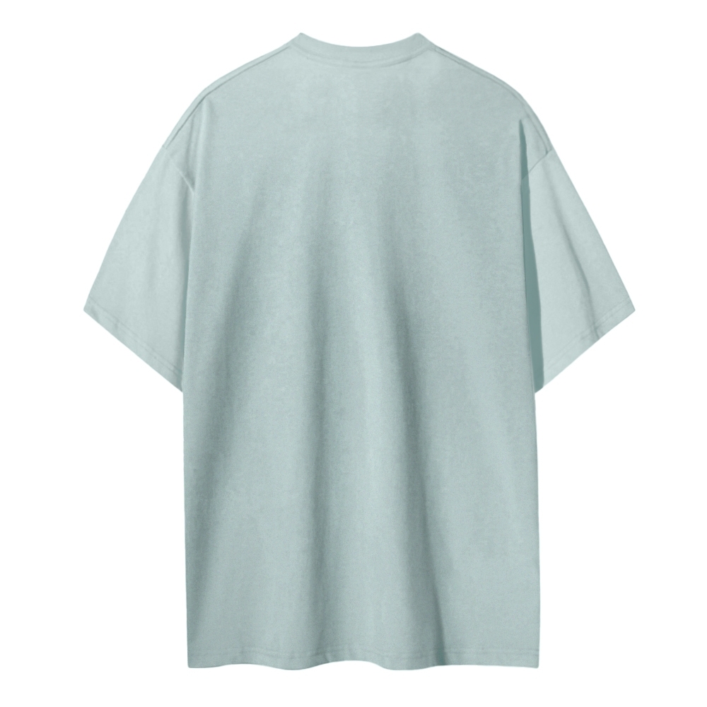 Blank Men Round Neck Casual Short Sleeve T-Shirt