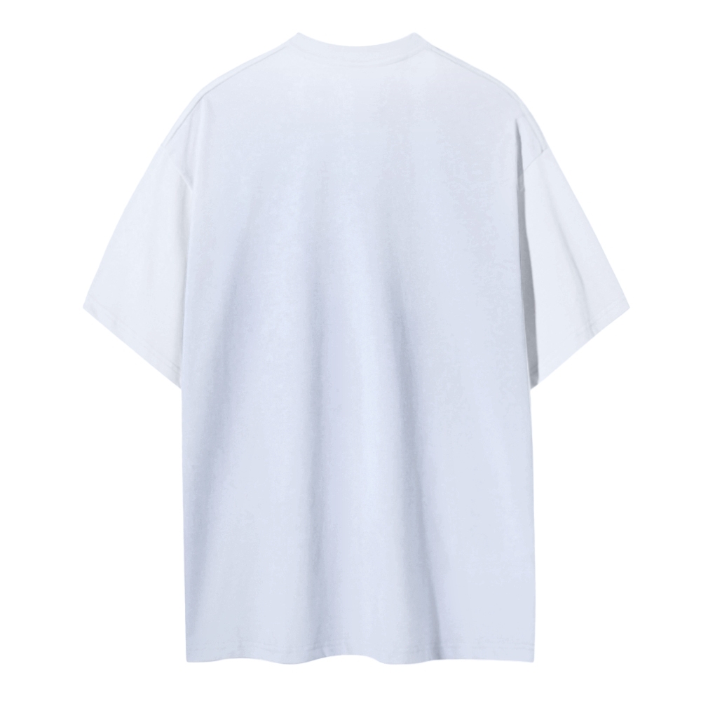 Blank Men Round Neck Casual Short Sleeve T-Shirt
