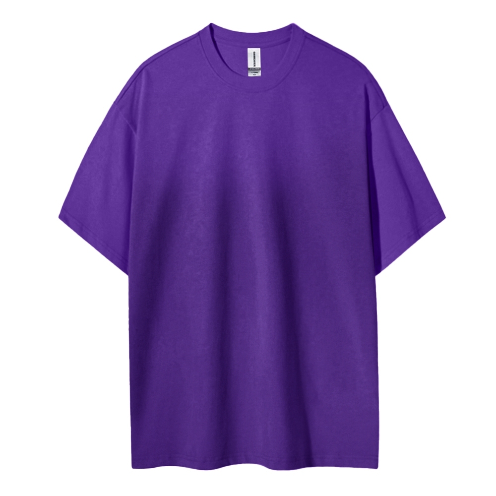 Blank Men Round Neck Casual Short Sleeve T-Shirt