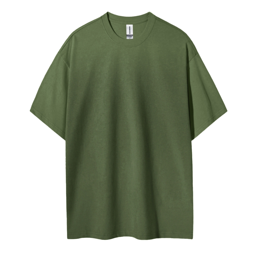 Blank Men Round Neck Casual Short Sleeve T-Shirt