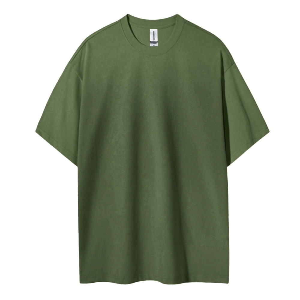 Blank Men Round Neck Casual Short Sleeve T-Shirt