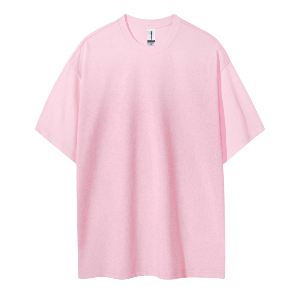 Blank Men Round Neck Casual Short Sleeve T-Shirt