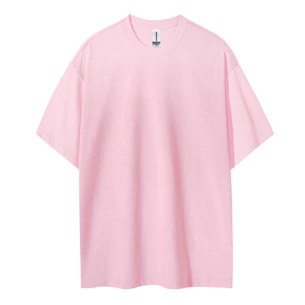 Blank Men Round Neck Casual Short Sleeve T-Shirt