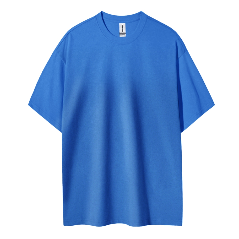 Blank Men Round Neck Casual Short Sleeve T-Shirt