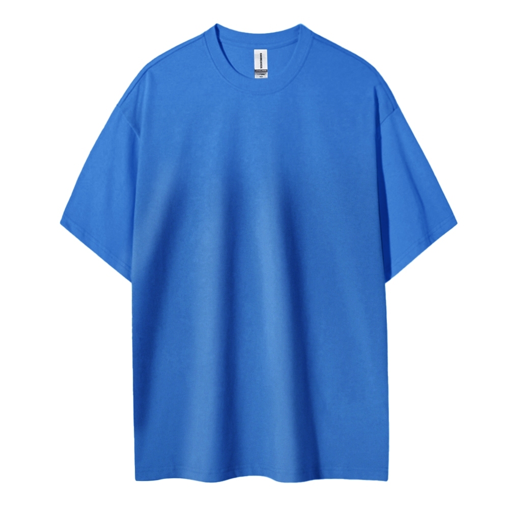 Blank Men Round Neck Casual Short Sleeve T-Shirt