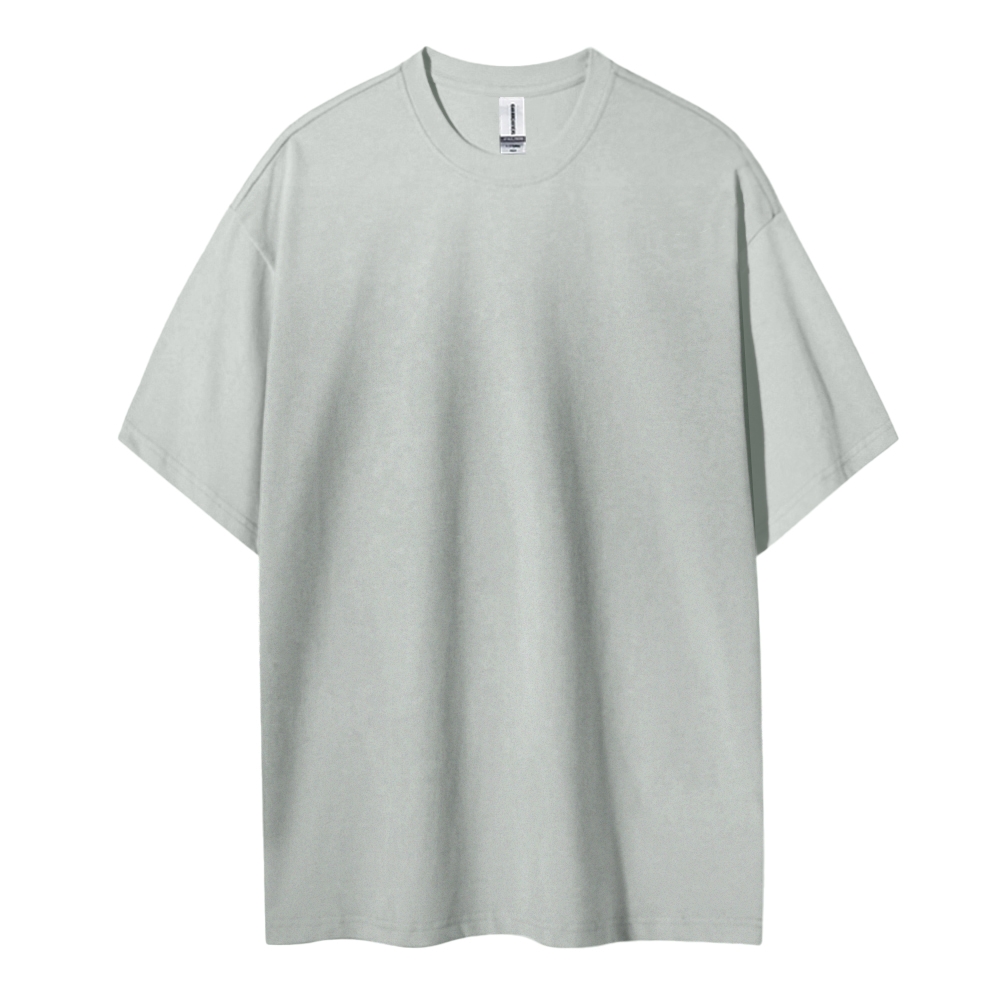 Blank Men Round Neck Casual Short Sleeve T-Shirt