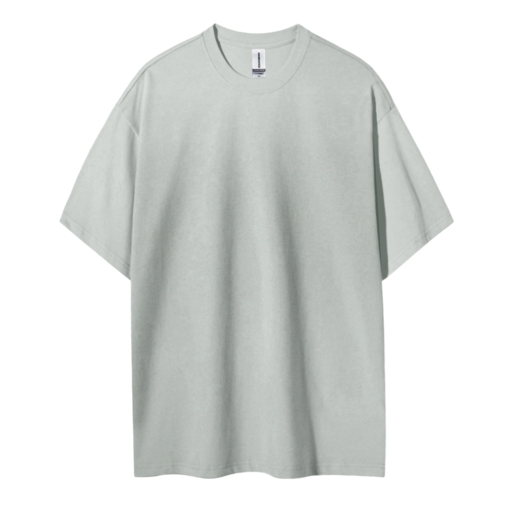 Blank Men Round Neck Casual Short Sleeve T-Shirt