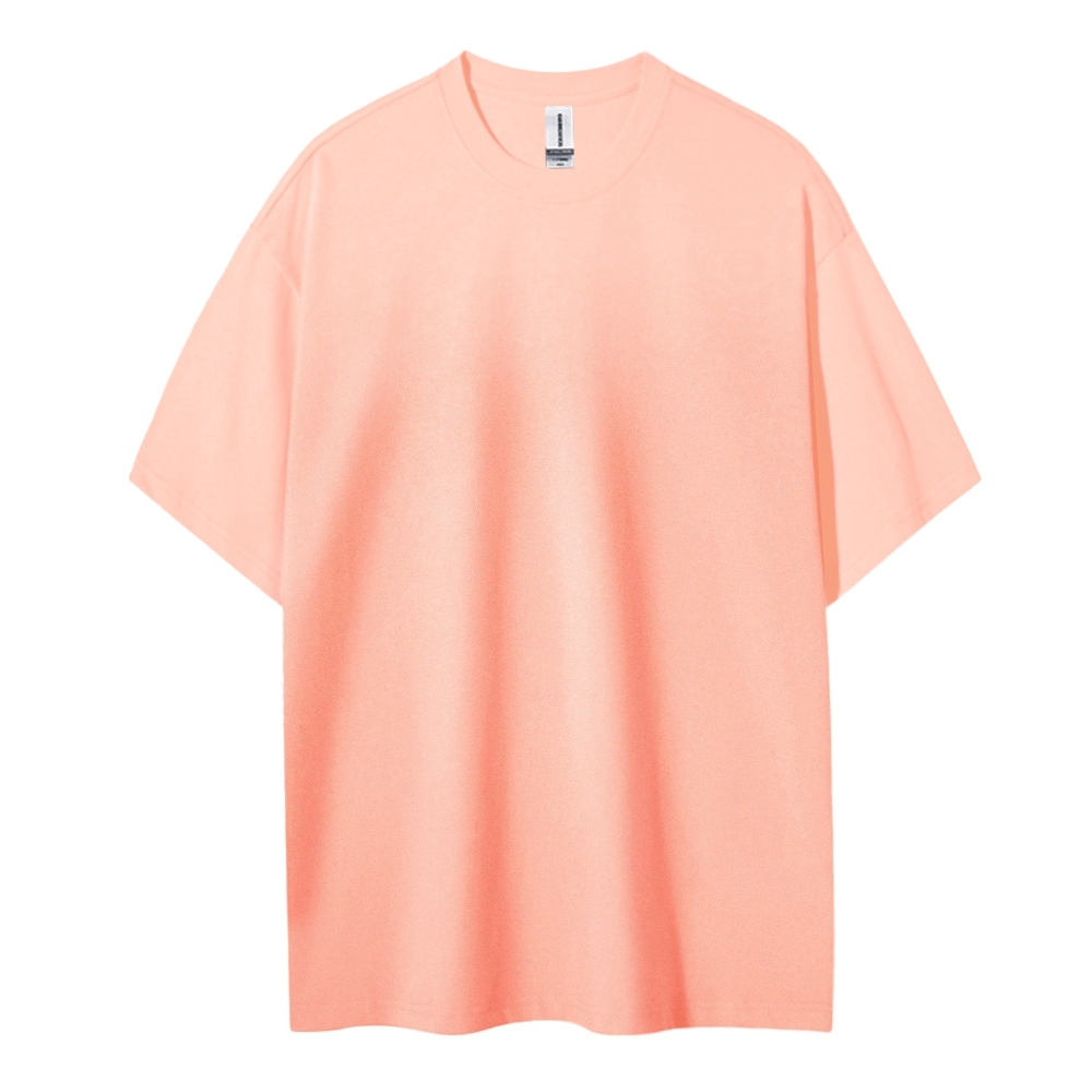 Blank Men Round Neck Casual Short Sleeve T-Shirt