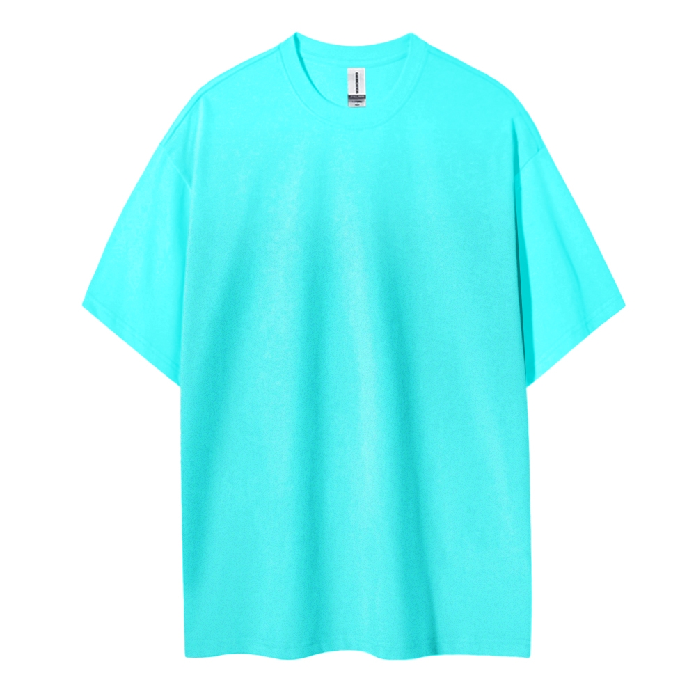 Blank Men Round Neck Casual Short Sleeve T-Shirt