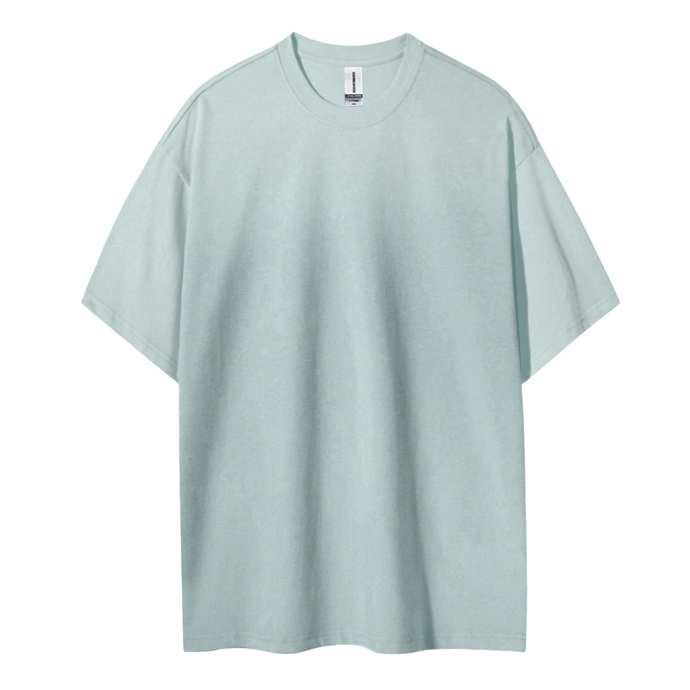 Blank Men Round Neck Casual Short Sleeve T-Shirt