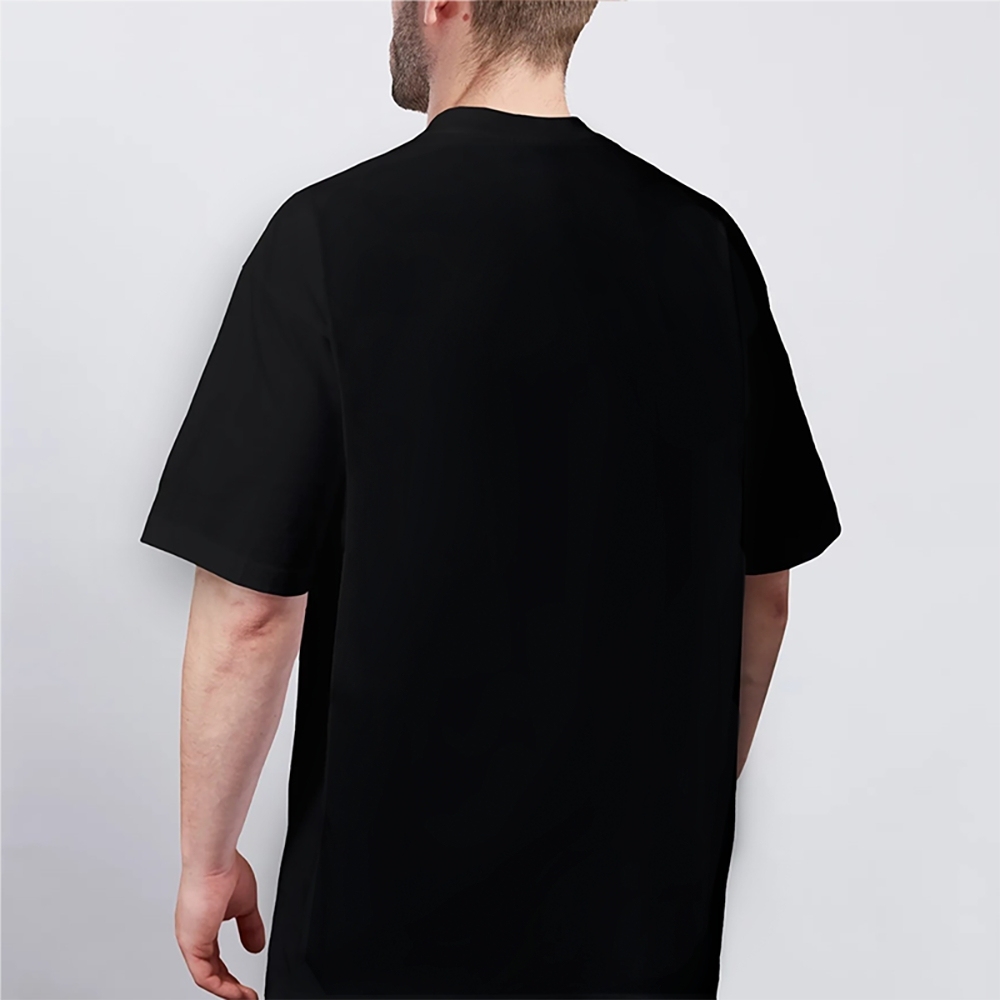 Blank Men Round Neck Casual Short Sleeve T-Shirt