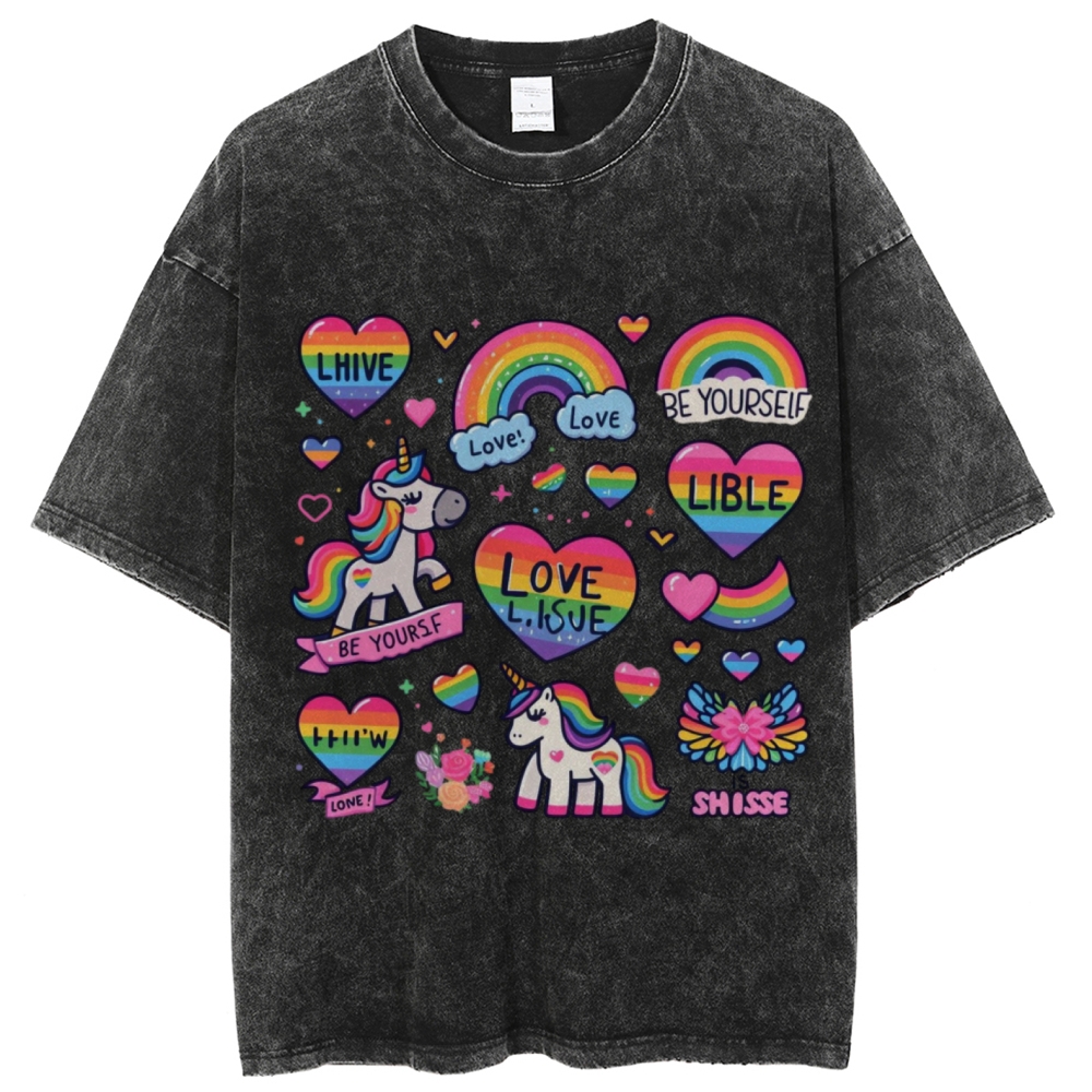 Be Yourself Unisex Vintage Washed Tee