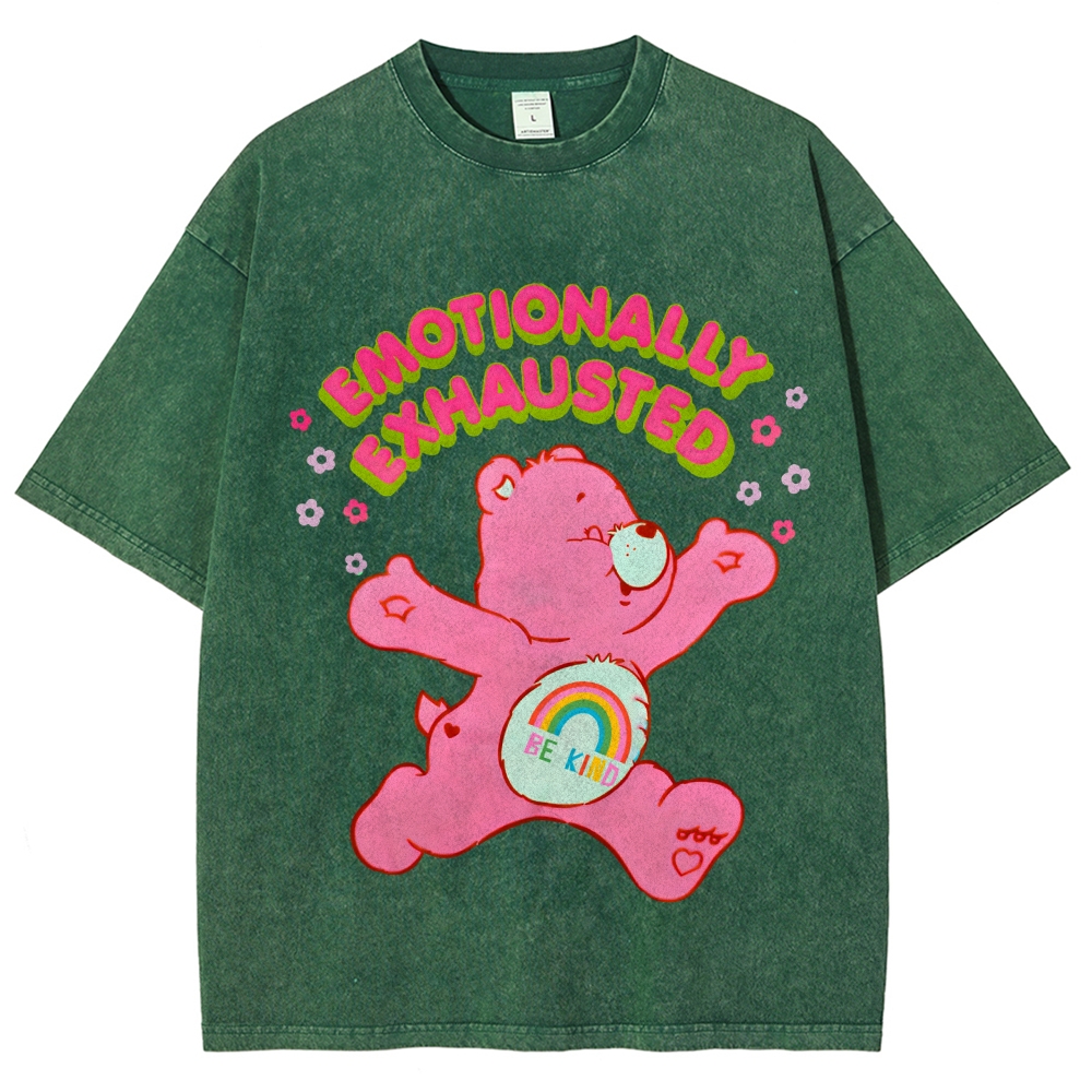 Emotionally Exhausted Unisex Vintage Washed Tee