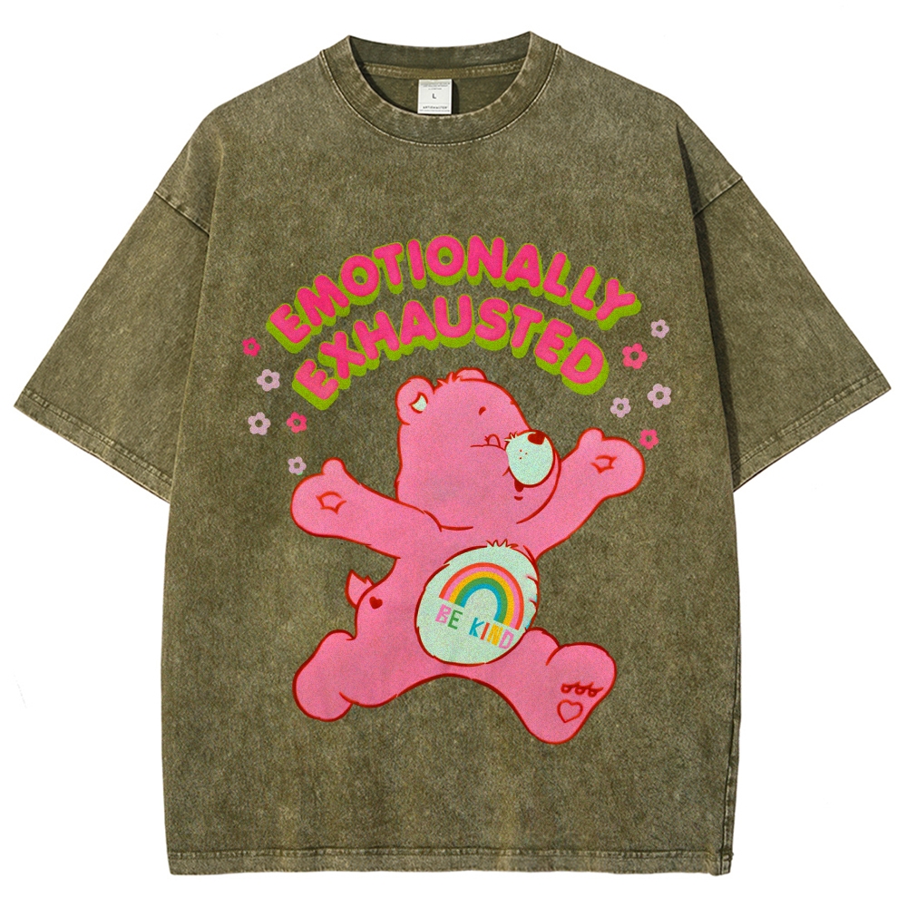 Emotionally Exhausted Unisex Vintage Washed Tee