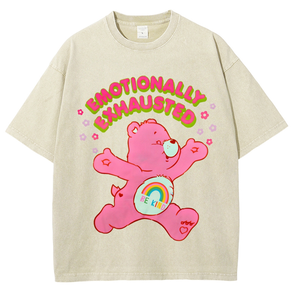 Emotionally Exhausted Unisex Vintage Washed Tee