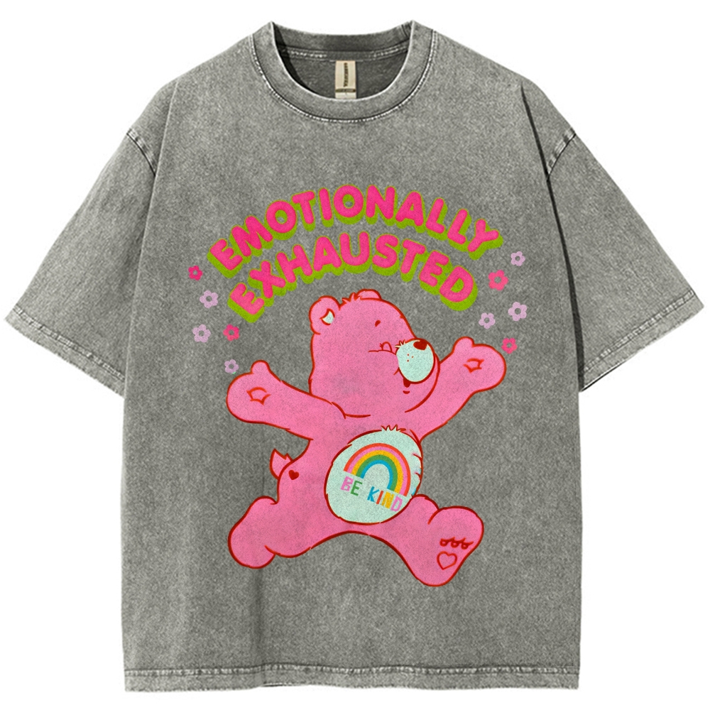 Emotionally Exhausted Unisex Vintage Washed Tee