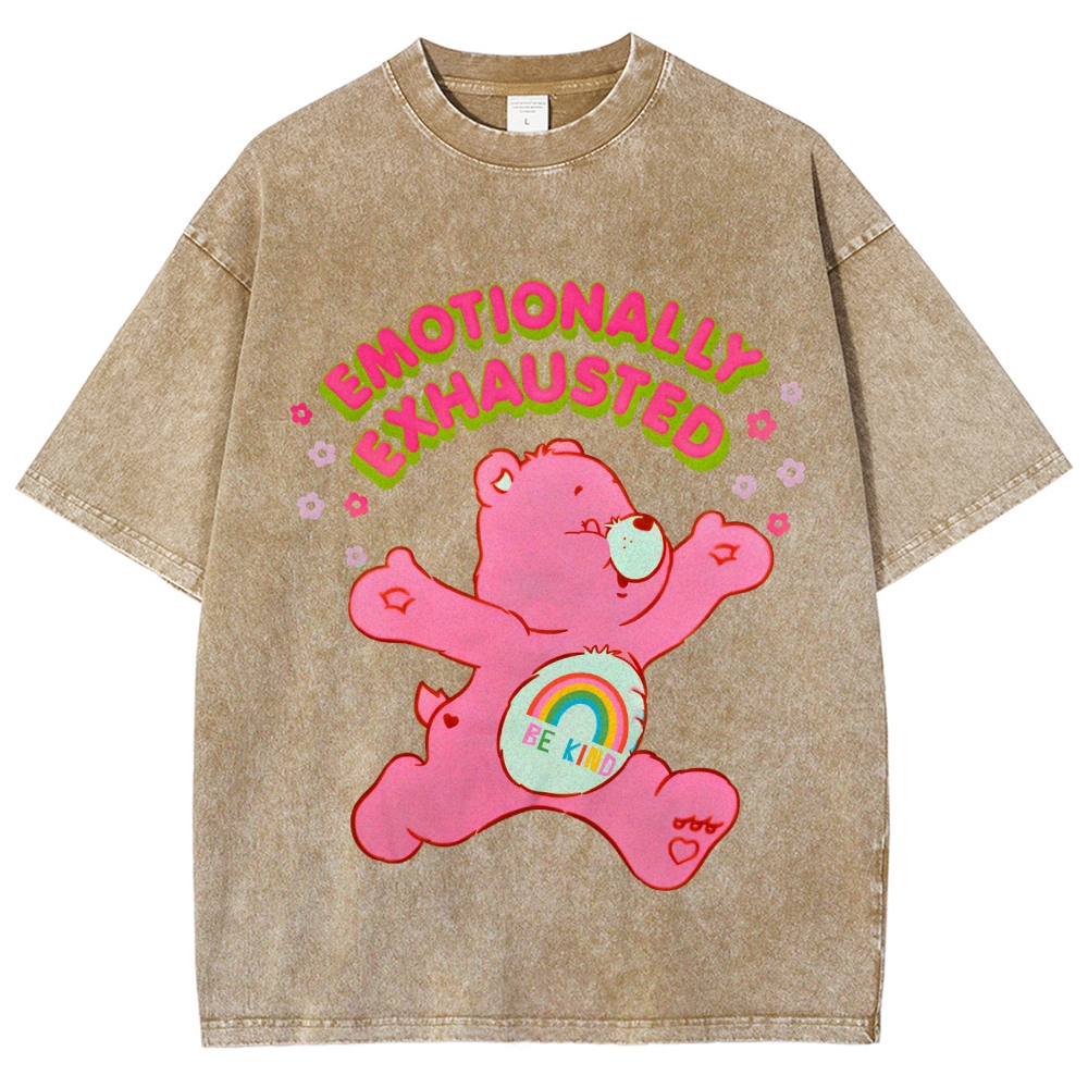 Emotionally Exhausted Unisex Vintage Washed Tee