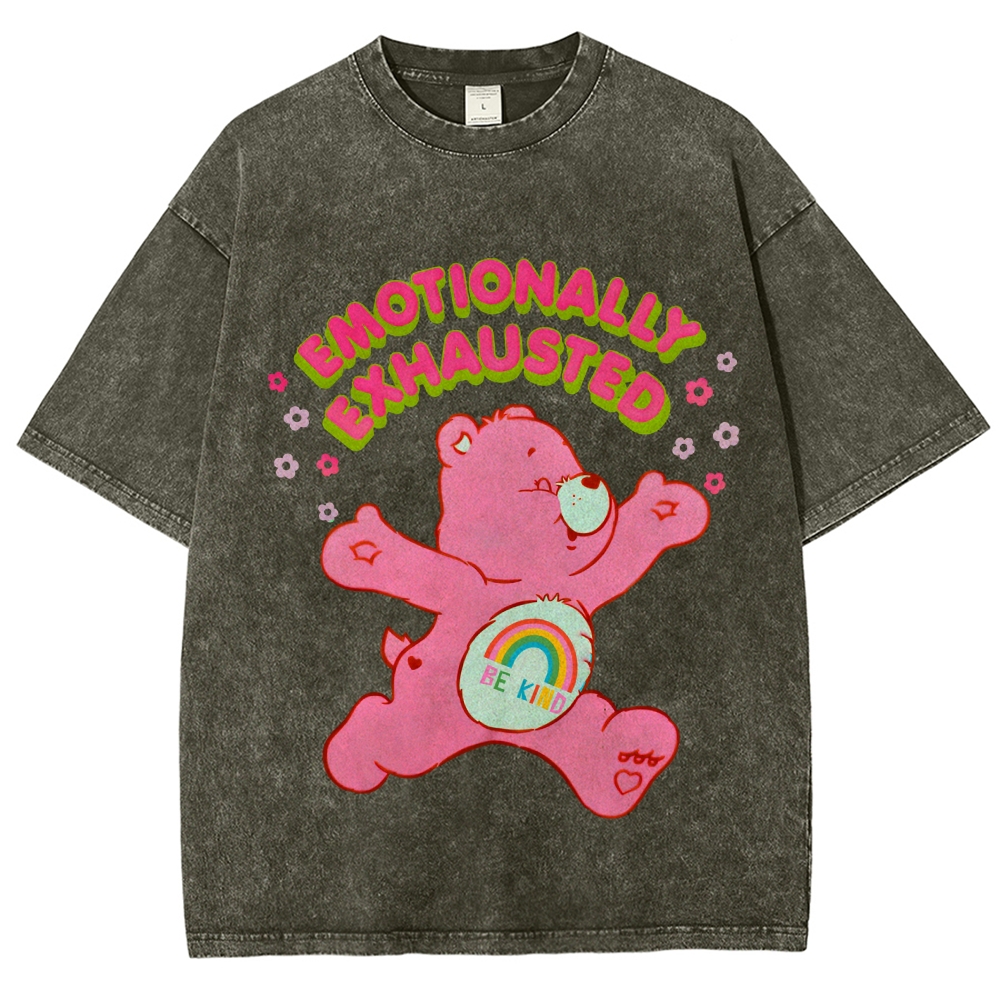 Emotionally Exhausted Unisex Vintage Washed Tee