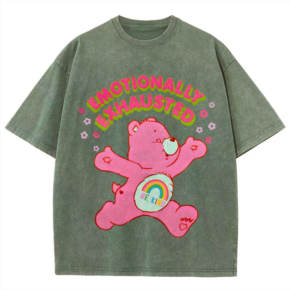 Emotionally Exhausted Unisex Vintage Washed Tee