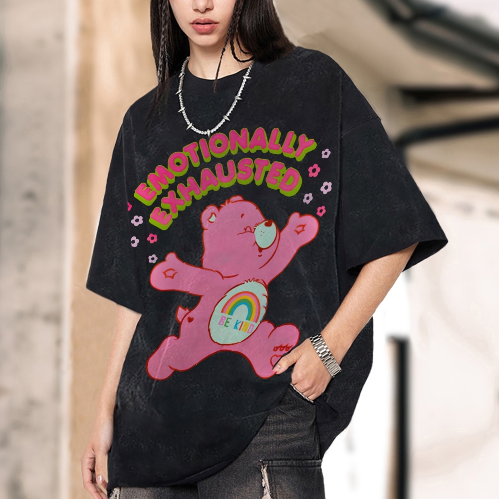 Emotionally Exhausted Unisex Vintage Washed Tee
