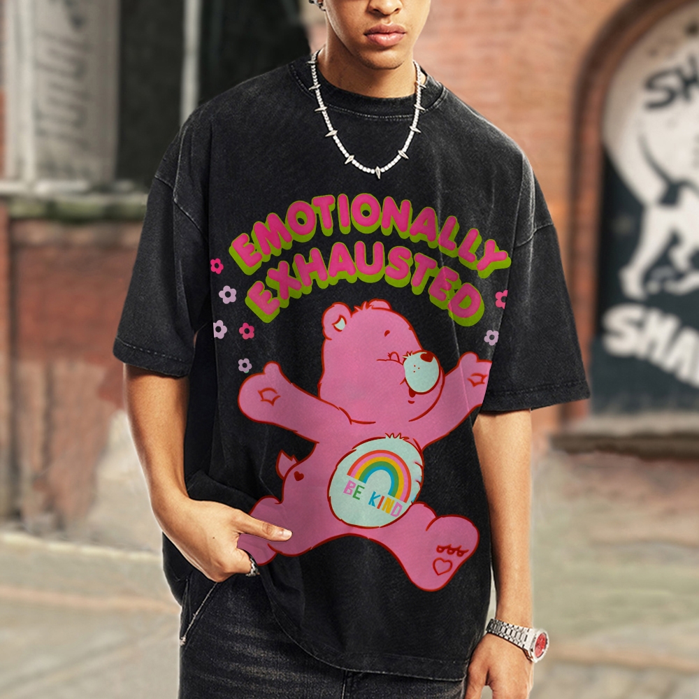 Emotionally Exhausted Unisex Vintage Washed Tee