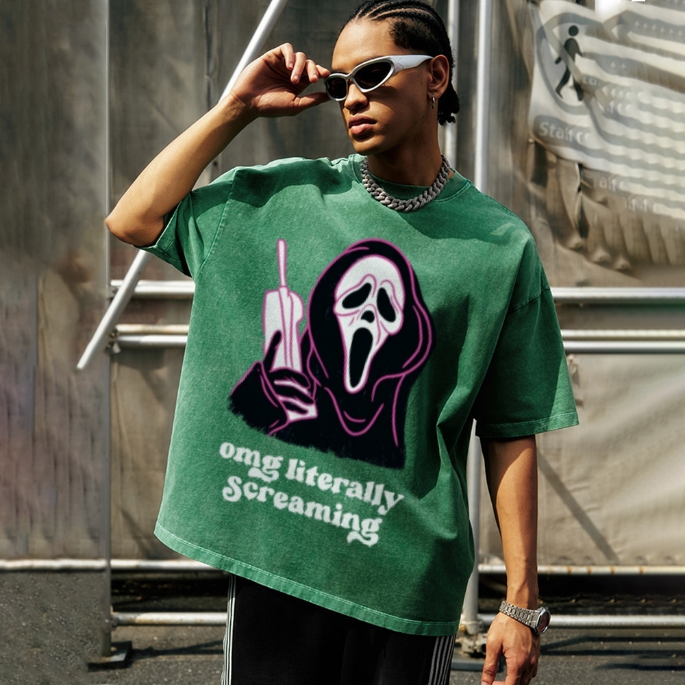 Literally Screaming Unisex Vintage Washed Tee