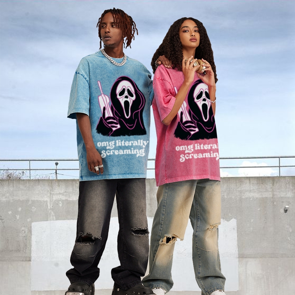 Literally Screaming Unisex Vintage Washed Tee