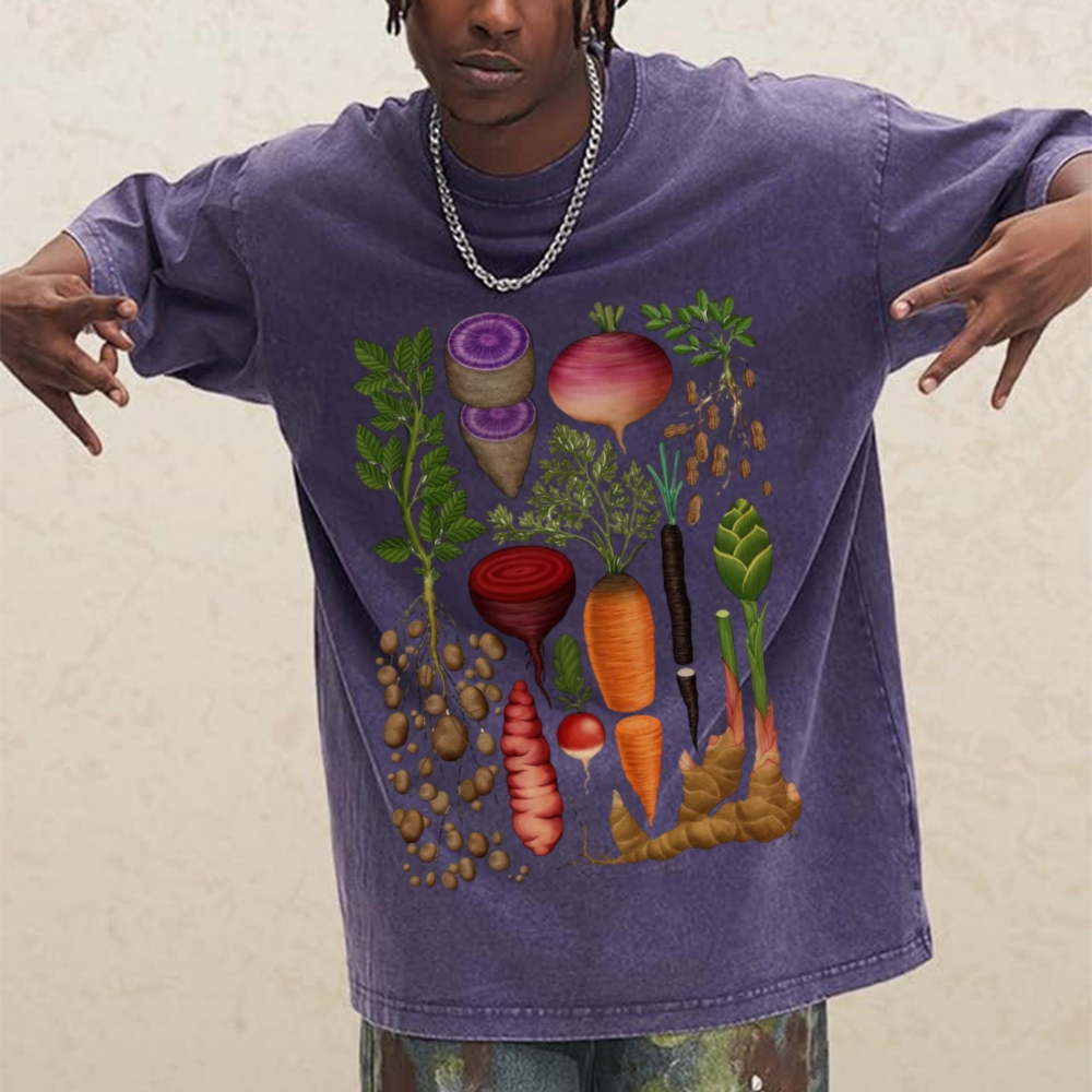Roots and Tubers Unisex Vintage Washed Tee