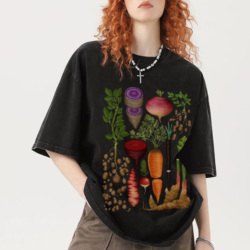 Roots and Tubers Unisex Vintage Washed Tee