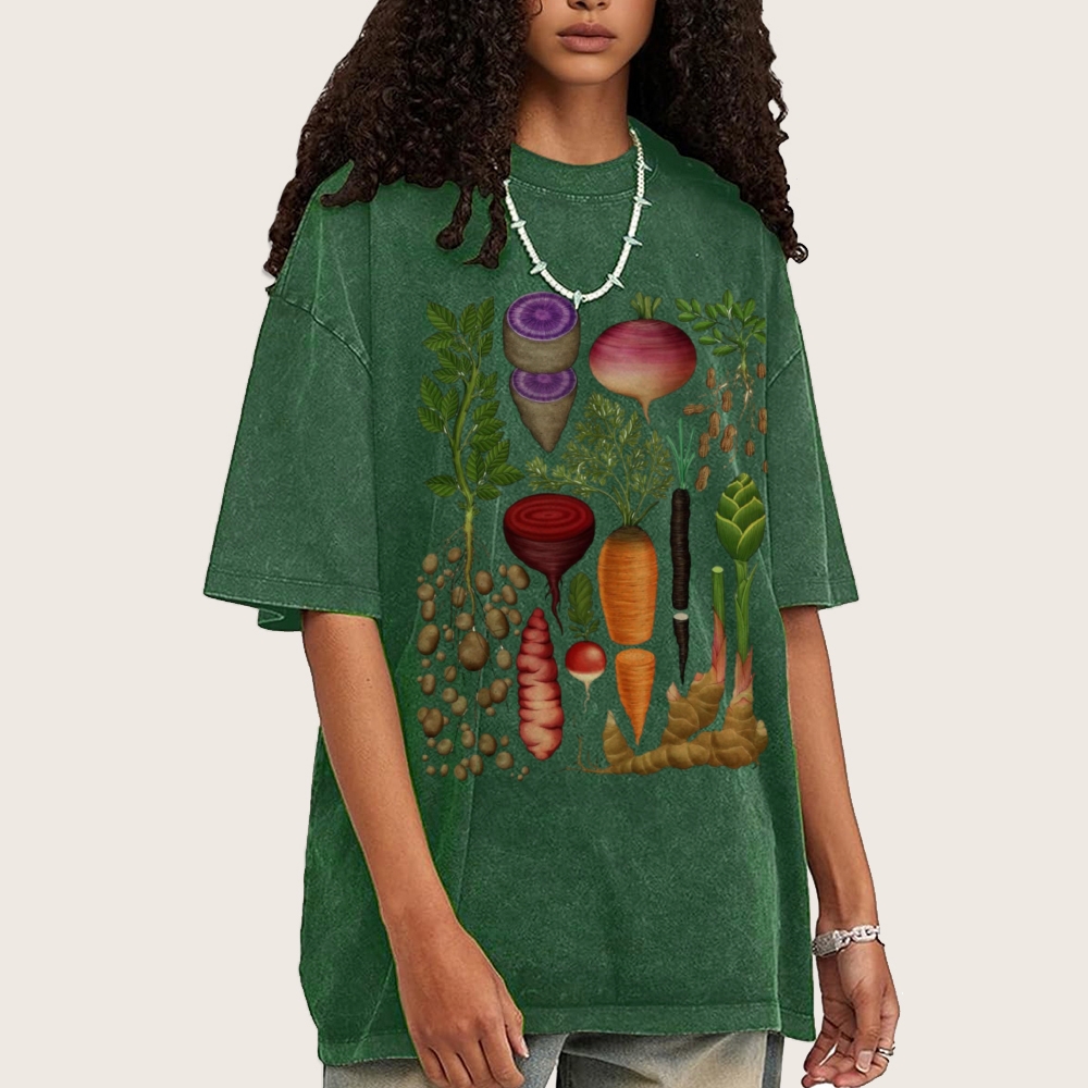 Roots and Tubers Unisex Vintage Washed Tee