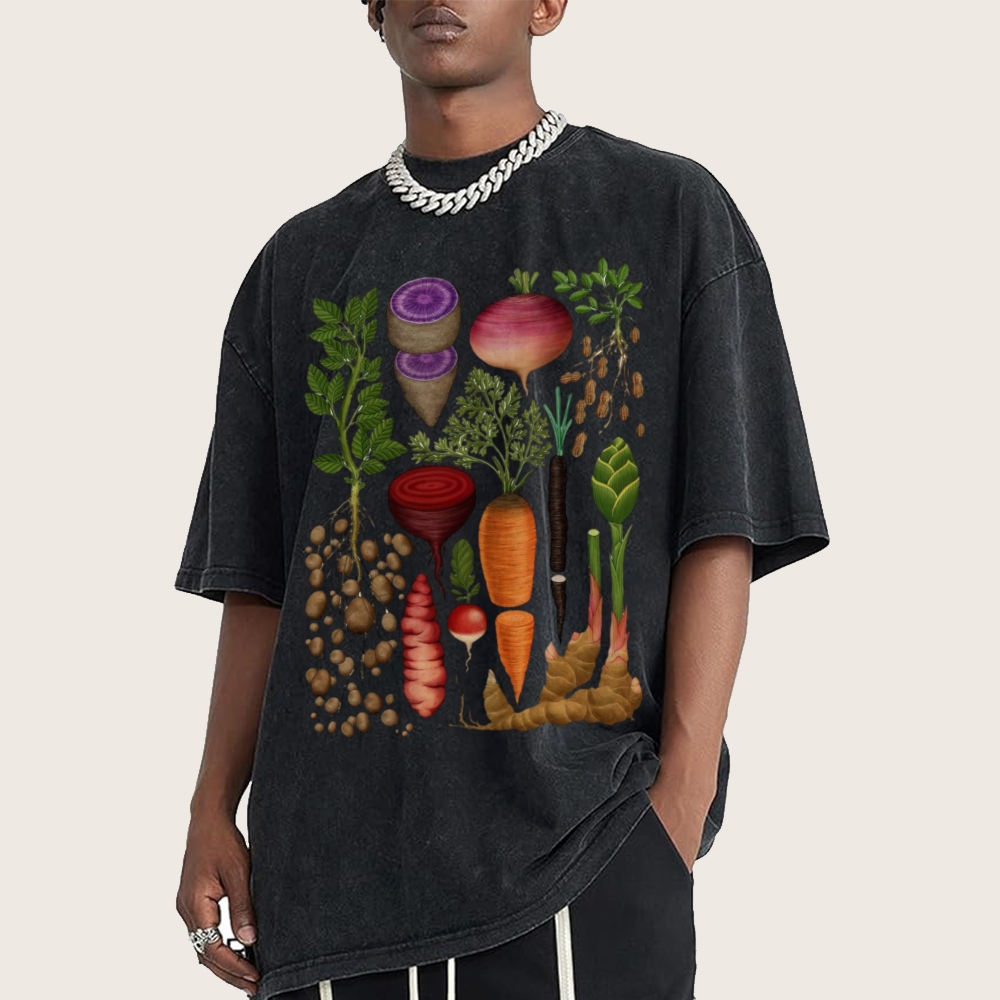 Roots and Tubers Unisex Vintage Washed Tee