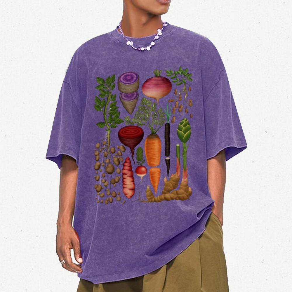 Roots and Tubers Unisex Vintage Washed Tee