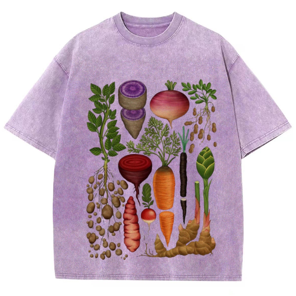 Roots and Tubers Unisex Vintage Washed Tee