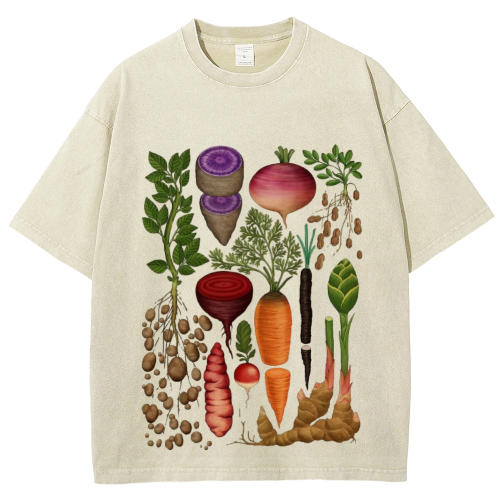 Roots and Tubers Unisex Vintage Washed Tee