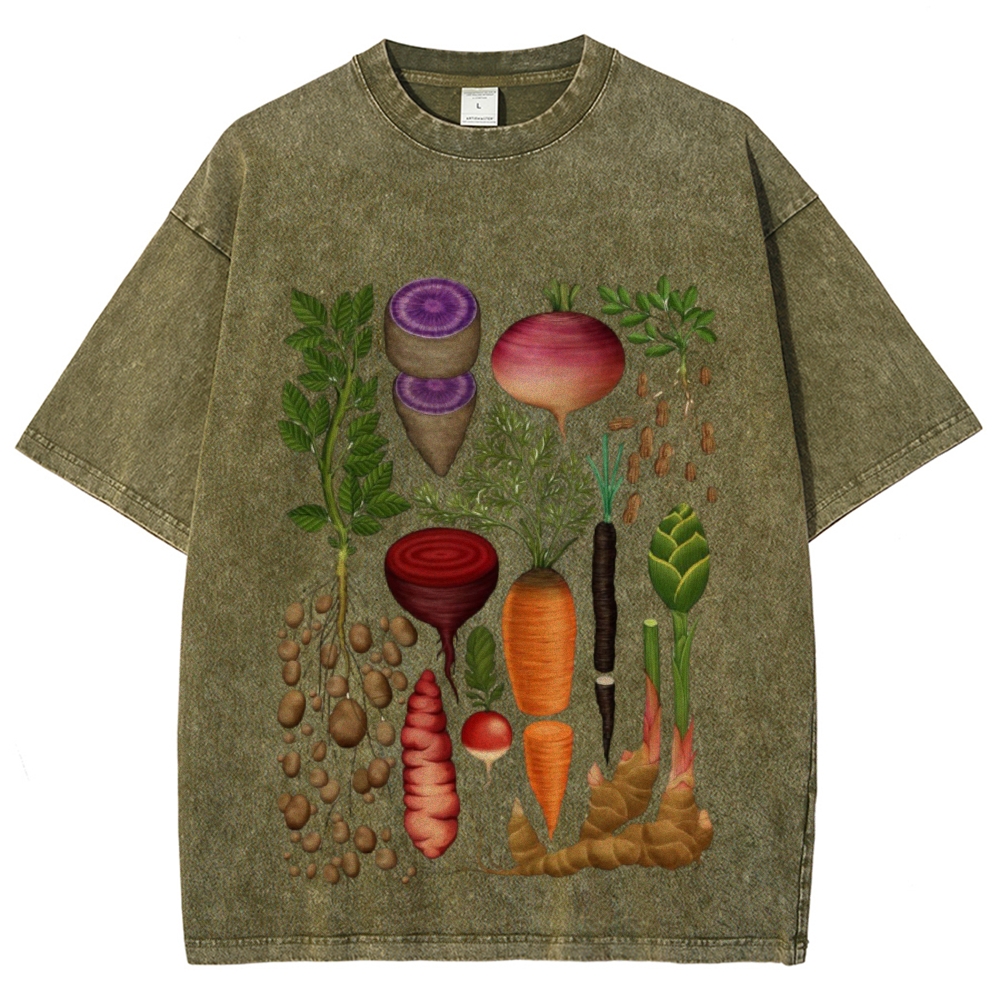 Roots and Tubers Unisex Vintage Washed Tee