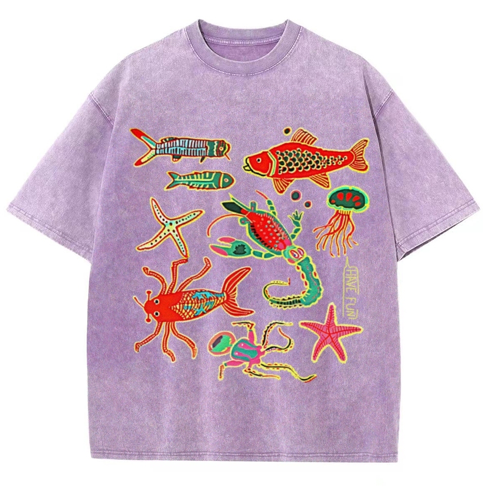 Have Fun Unisex Vintage Washed Tee